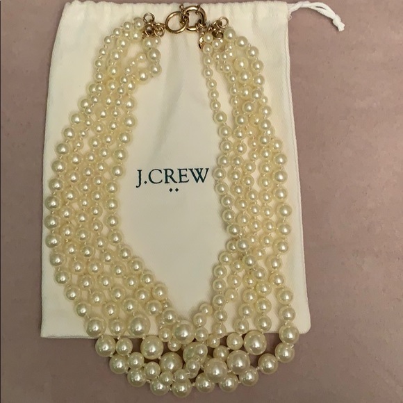 J. Crew Jewelry - Jcrew multi-strand pearl necklace